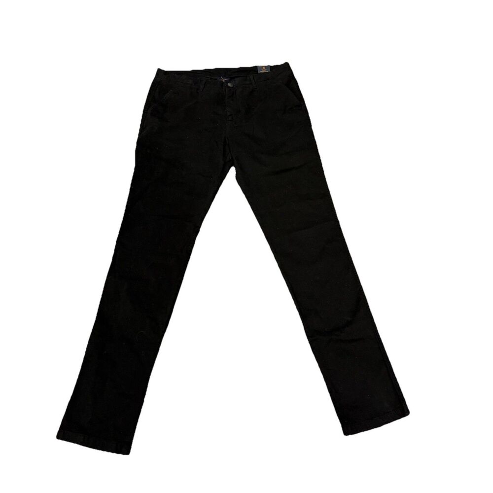 Good‎ Man Brand Star Chino Pants Stretch Cotton 4-Pocket Black Size 34x33 NEW